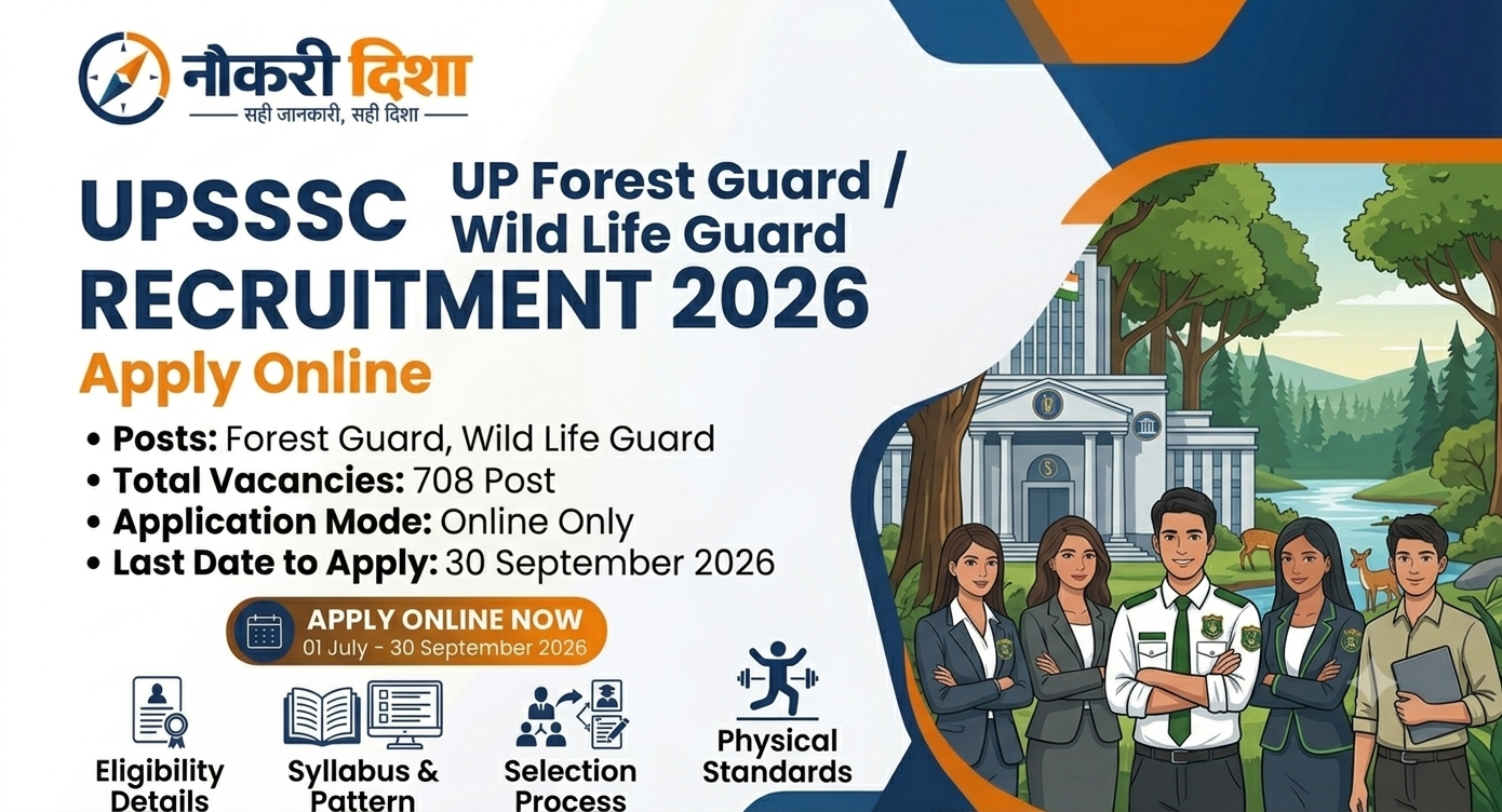 UPSSSC Forest Guard Recruitment 2026, UPSSSC Forest Guard Vacancy 2026, UPSSSC Wildlife Guard Recruitment 2026, UP Forest Guard Recruitment 2026, UP Wildlife Guard Vacancy 2026, UPSSSC Forest Guard Online Form 2026, UPSSSC Forest Guard Apply Online, UPSSSC Forest Guard Notification 2026, UPSSSC Forest Guard 708 Post, UPSSSC Forest Guard 708 Vacancy,