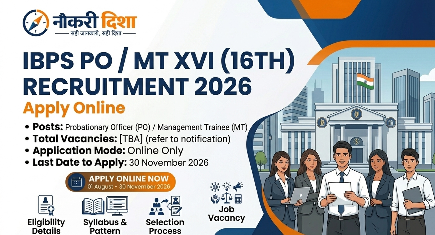 IBPS PO Recruitment 2026, IBPS Probationary Officer Recruitment 2026, IBPS PO MT XVI Recruitment 2026, IBPS PO MT 16th Recruitment, IBPS CRP PO MT XVI, IBPS PO Notification 2026, IBPS PO Online Form 2026, IBPS PO Apply Online, IBPS PO Vacancy 2026, IBPS PO 6715 Post,