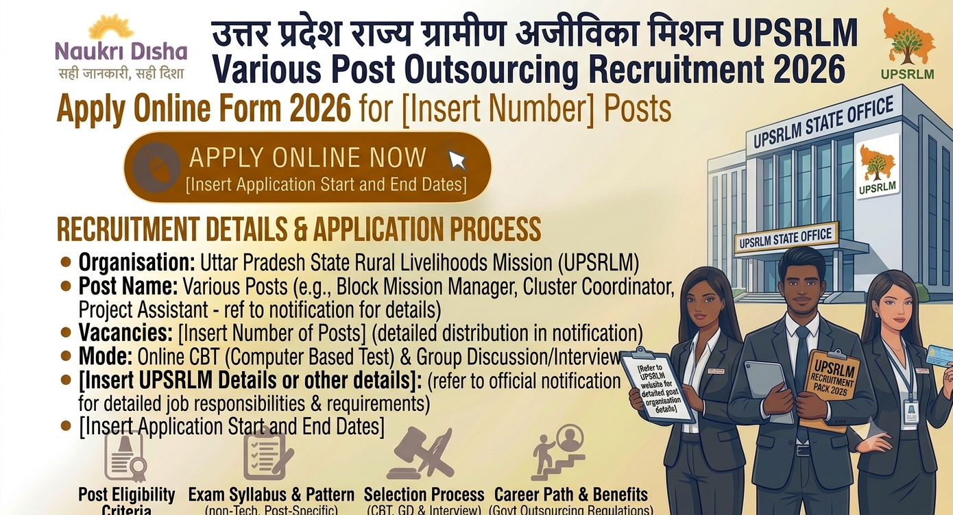 UPSRLM Recruitment 2026, UPSRLM Outsourcing Recruitment 2026, UP Rojgar Sangam Recruitment 2026, Sewayojan Portal Recruitment 2026, Uttar Pradesh State Rural Livelihood Mission Recruitment, UPSRLM Vacancy 2026, UP Rojgar Sangam Online Form 2026, Outsourcing Jobs 2026, Uttar Pradesh Government Jobs, UP Government Recruitment 2026, UPSRLM Notification 2026, Sewayojan Portal Jobs, Government Jobs 2026, UP Jobs 2026, Latest UPSRLM Recruitment, Sarkari Result UPSRLM, UP Employment Portal, Outsourcing Vacancy 2026, UP Rojgar Sangam Vacancy, Uttar Pradesh Jobs 2026