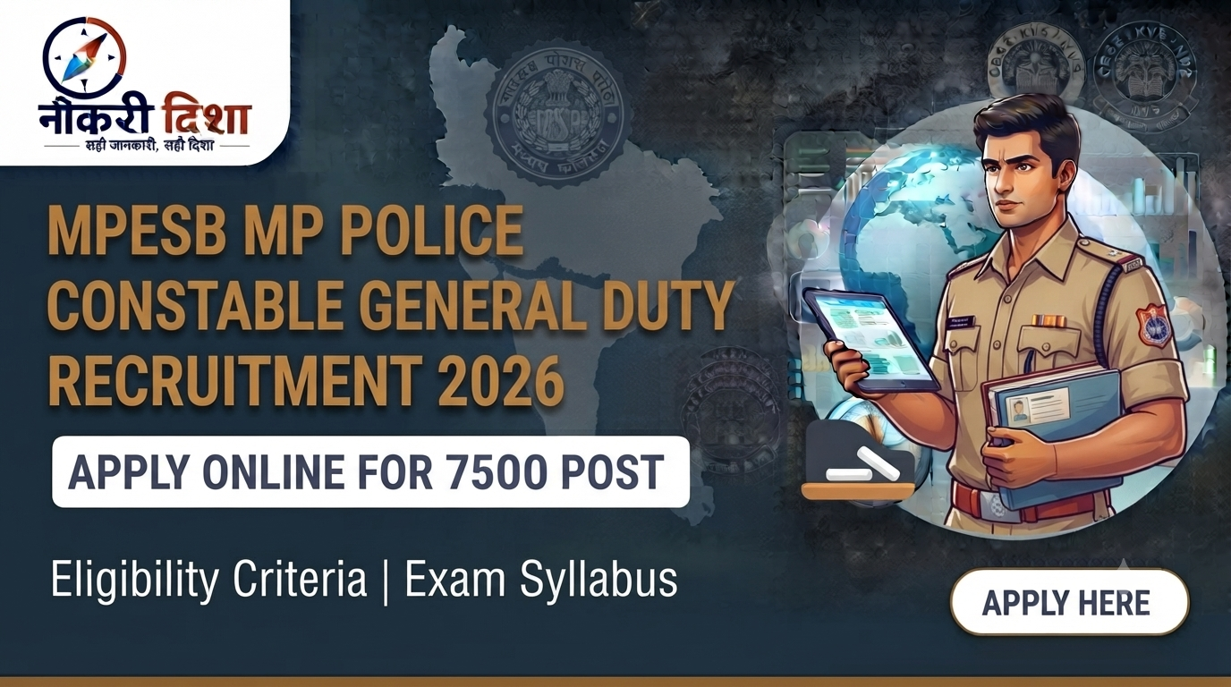 MPESB MP Police Constable General Duty Recruitment 2026 Apply Online for 7500 Post