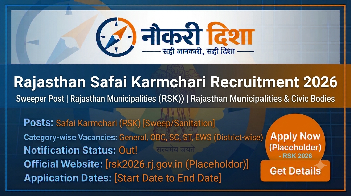 Rajasthan Safai Karmchari Recruitment 2026